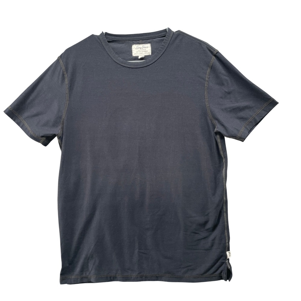Lucky Brand Grey‎ Label T-Shirt Mens M Vintage Wash Short Sleeve Crewneck